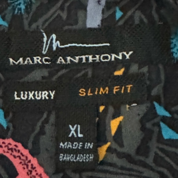 Marc Anthony Men's Multicolor Patterned Shirt - Picture 6 of 9
